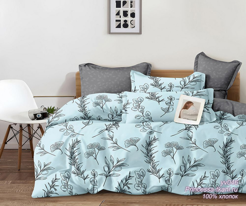 КПБ Поплин на резинке Арт. yv046