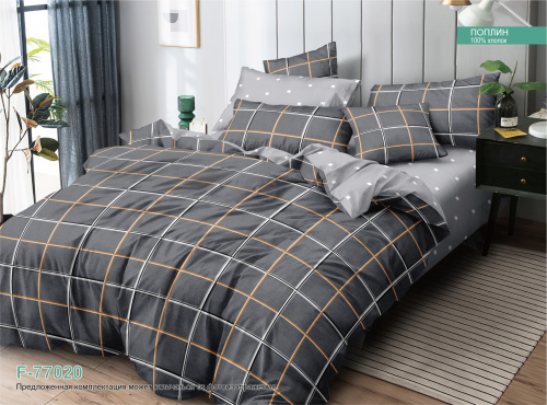 КПБ Поплин на резинке Арт. F-77020